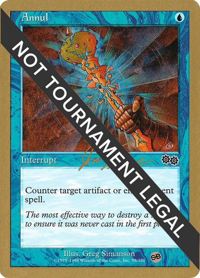 Image for Annul - 2000 Jon Finkel (USG) (SB) (World Championship Decks) - Magic: The Gathering