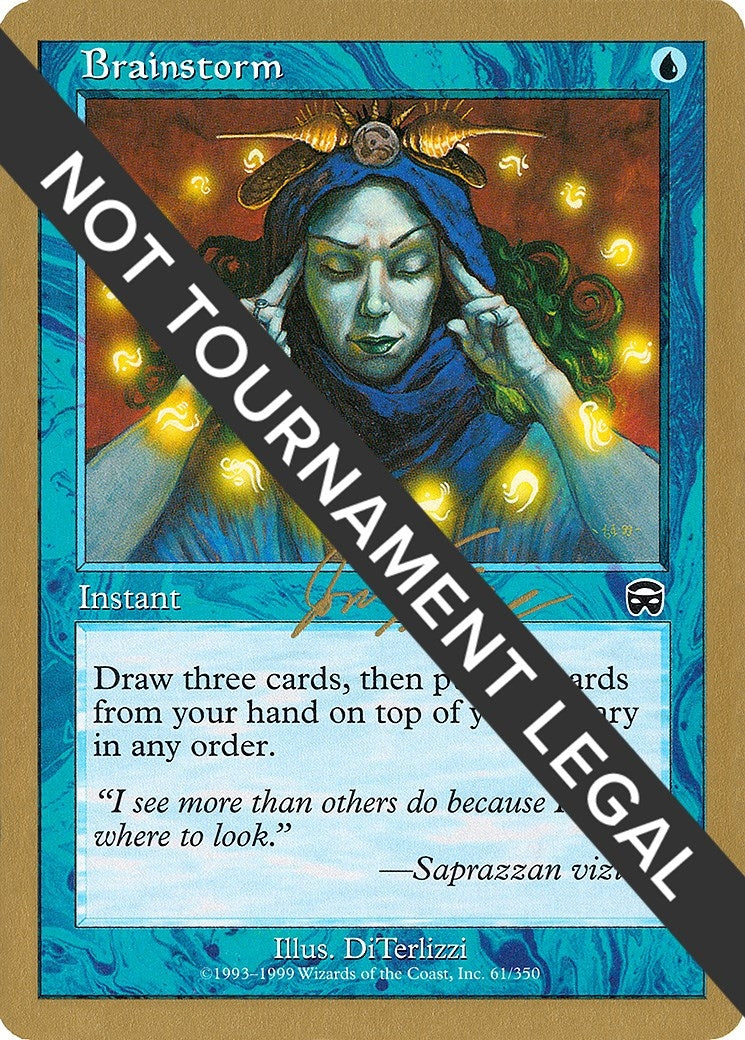 Image for Brainstorm - 2000 Jon Finkel (MMQ) (World Championship Decks) - Magic: The Gathering