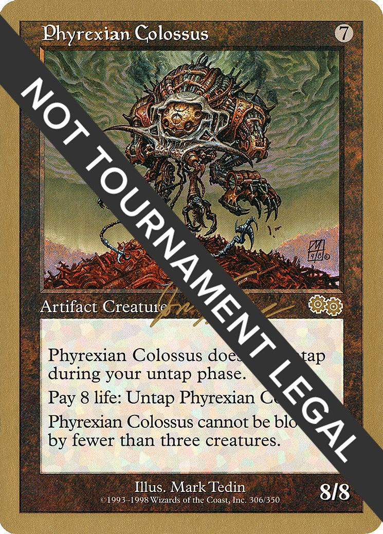 Image for Phyrexian Colossus - 2000 Jon Finkel (USG) (World Championship Decks) - Magic: The Gathering