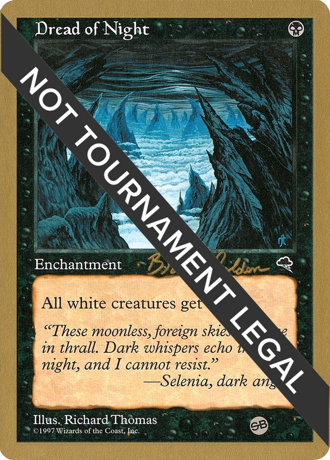 Image for Dread of Night - 1998 Brian Selden (TMP) (SB) (World Championship Decks) - Magic: The Gathering