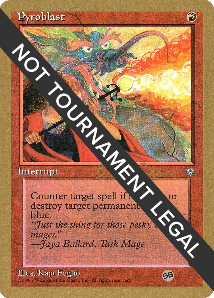 Image for Pyroblast - 1998 Brian Selden (ICE) (SB) (World Championship Decks) - Magic: The Gathering