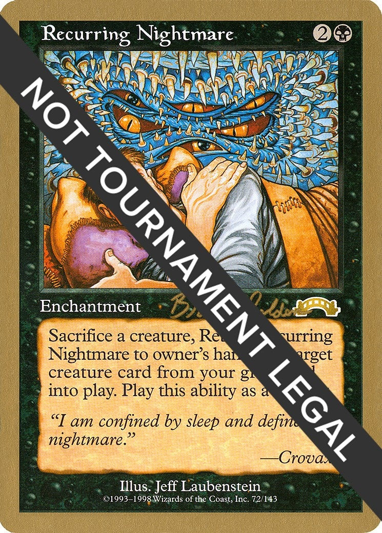 Image for Recurring Nightmare - 1998 Brian Selden (EXO) (World Championship Decks) - Magic: The Gathering