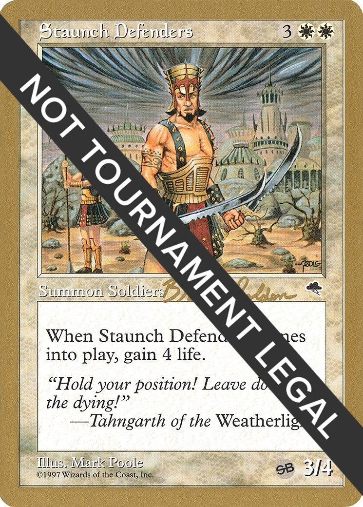 Image for Staunch Defenders - 1998 Brian Selden (TMP) (SB) (World Championship Decks) - Magic: The Gathering