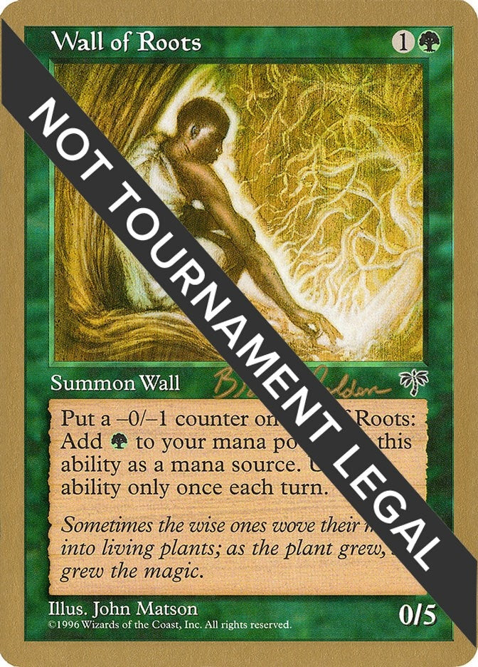 Image for Wall of Roots - 1998 Brian Selden (MIR) (World Championship Decks) - Magic: The Gathering