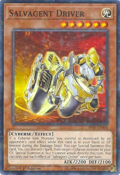 Image for Salvagent Driver (Starfoil) (Star Pack VRAINS) (SP18-EN004) - YuGiOh