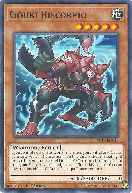 Image for Gouki Riscorpio (Star Pack VRAINS) (SP18-EN017) - YuGiOh