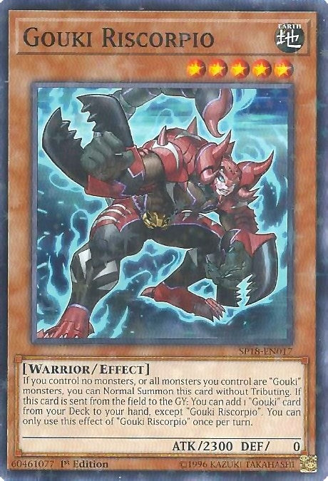 Image for Gouki Riscorpio (Starfoil) (Star Pack VRAINS) (SP18-EN017) - YuGiOh