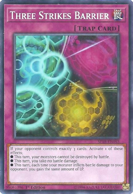 Image for Three Strikes Barrier (Star Pack VRAINS) (SP18-EN045) - YuGiOh