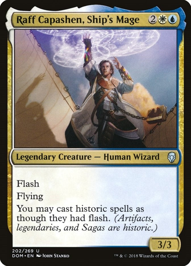 Image for Raff Capashen, Ship's Mage (Dominaria) (202) - Magic: The Gathering