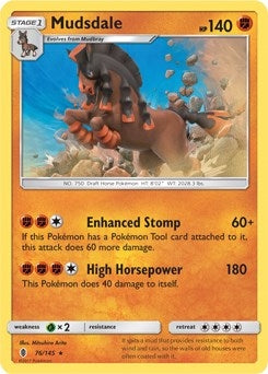 Image for Mudsdale - 76/145 (Prerelease Kit Exclusive) (Deck Exclusives) (076/145) - Pokemon