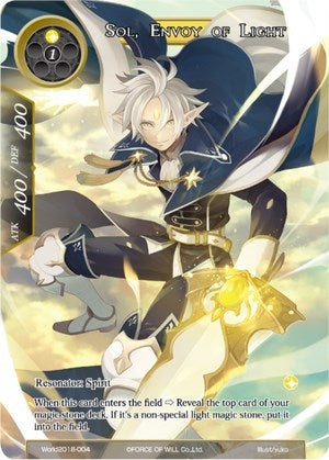 Image for Sol, Envoy of Light (Promo Cards) (World2018-004) - Force of Will