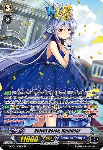 Image for Velvet Voice, Raindear (SP) (G-CB07: Divas' Festa) (G-CB07/S09EN) - Cardfight Vanguard