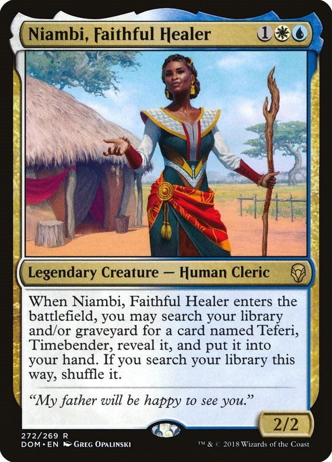 Image for Niambi, Faithful Healer (Dominaria) (272) - Magic: The Gathering