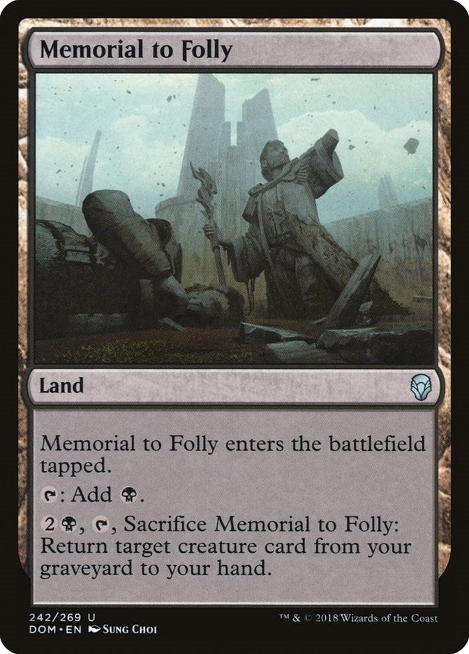 Image for Memorial to Folly (Dominaria) (242) - Magic: The Gathering