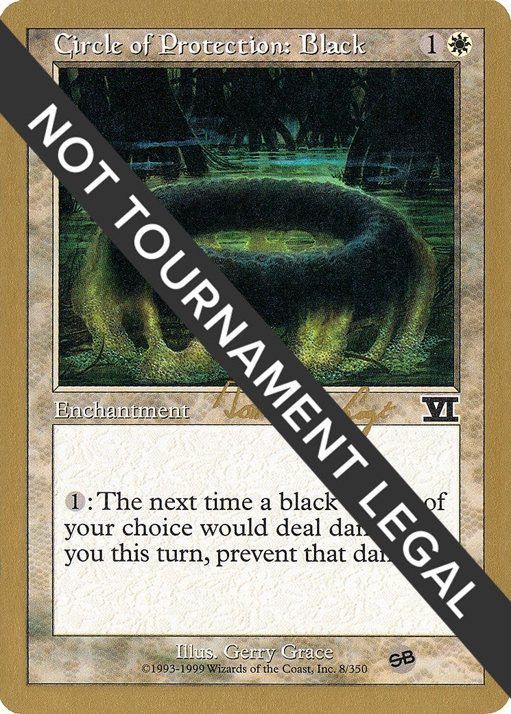 Image for Circle of Protection: Black - 2000 Tom van de Logt (6ED) (SB) (World Championship Decks) - Magic: The Gathering