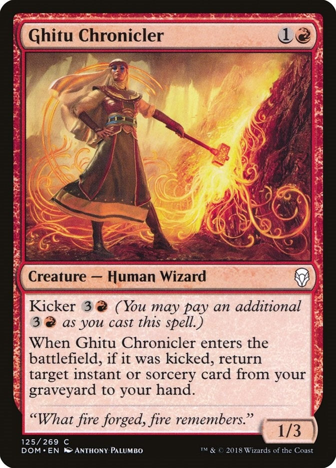 Image for Ghitu Chronicler (Dominaria) (125) - Magic: The Gathering