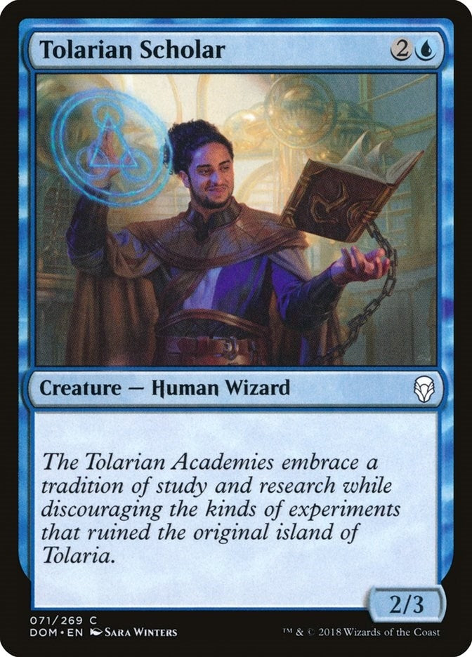 Image for Tolarian Scholar (Dominaria) (71) - Magic: The Gathering