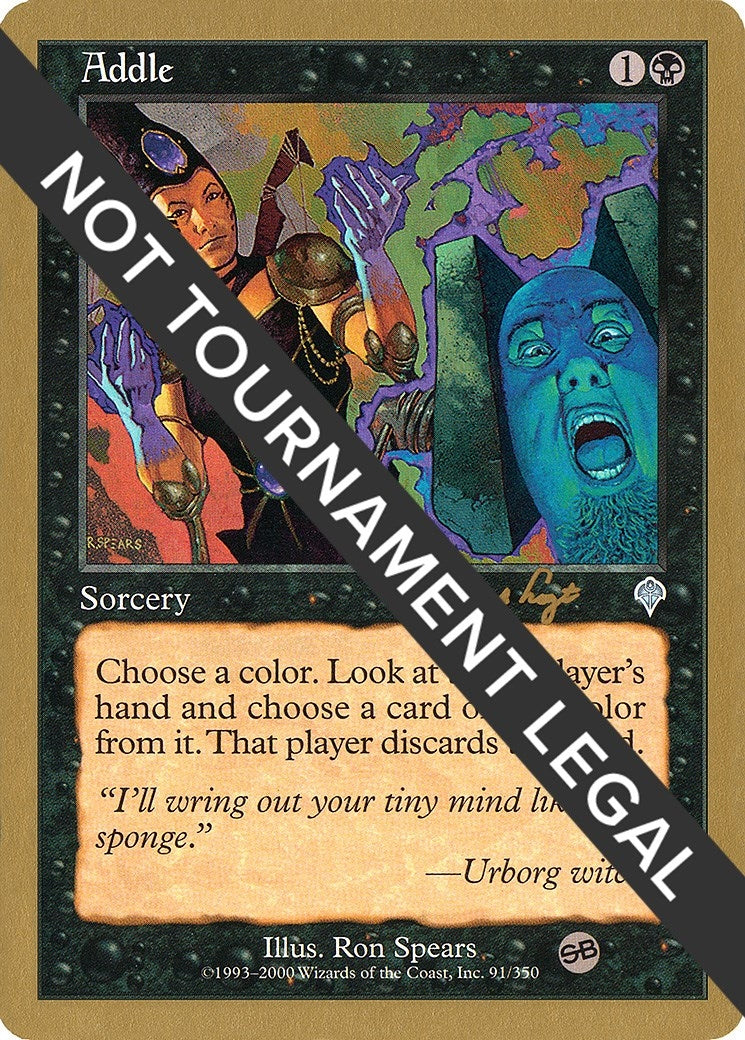 Image for Addle - 2001 Tom van de Logt (INV) (SB) (World Championship Decks) - Magic: The Gathering