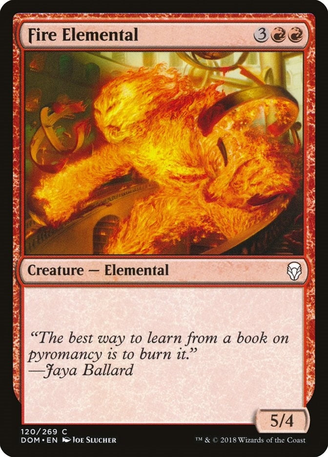 Image for Fire Elemental (Dominaria) (120) - Magic: The Gathering