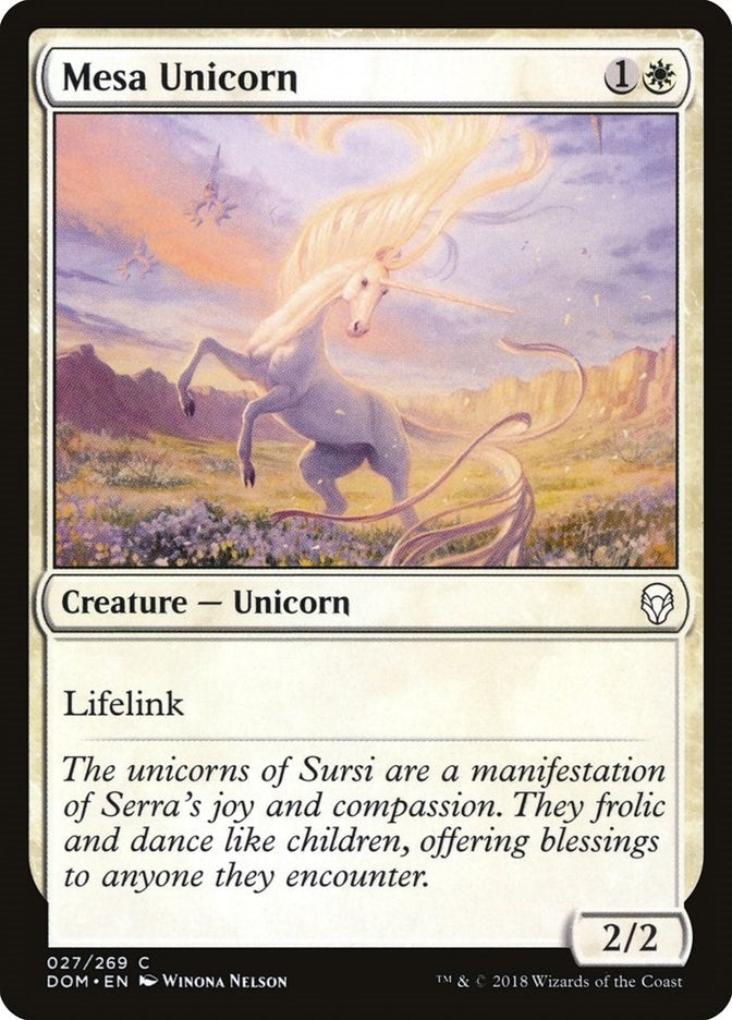 Image for Mesa Unicorn (Dominaria) (27) - Magic: The Gathering