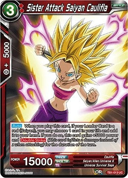 Image for Sister Attack Saiyan Caulifla (Tournament of Power) (TB1-013) - Dragon Ball Super: Masters