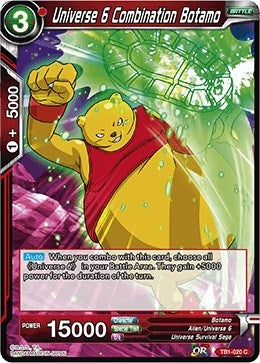 Image for Universe 6 Combination Botamo (Tournament of Power) (TB1-020) - Dragon Ball Super: Masters
