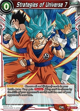 Image for Strategies of Universe 7 (Tournament of Power) (TB1-023) - Dragon Ball Super: Masters