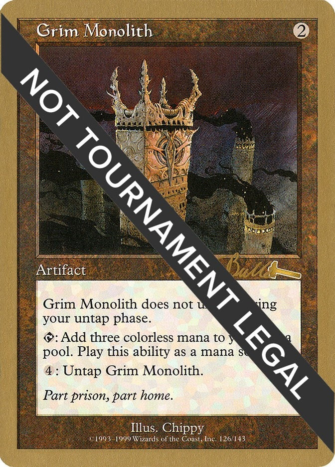 Image for Grim Monolith - 1999 Kai Budde (ULG) (World Championship Decks) - Magic: The Gathering
