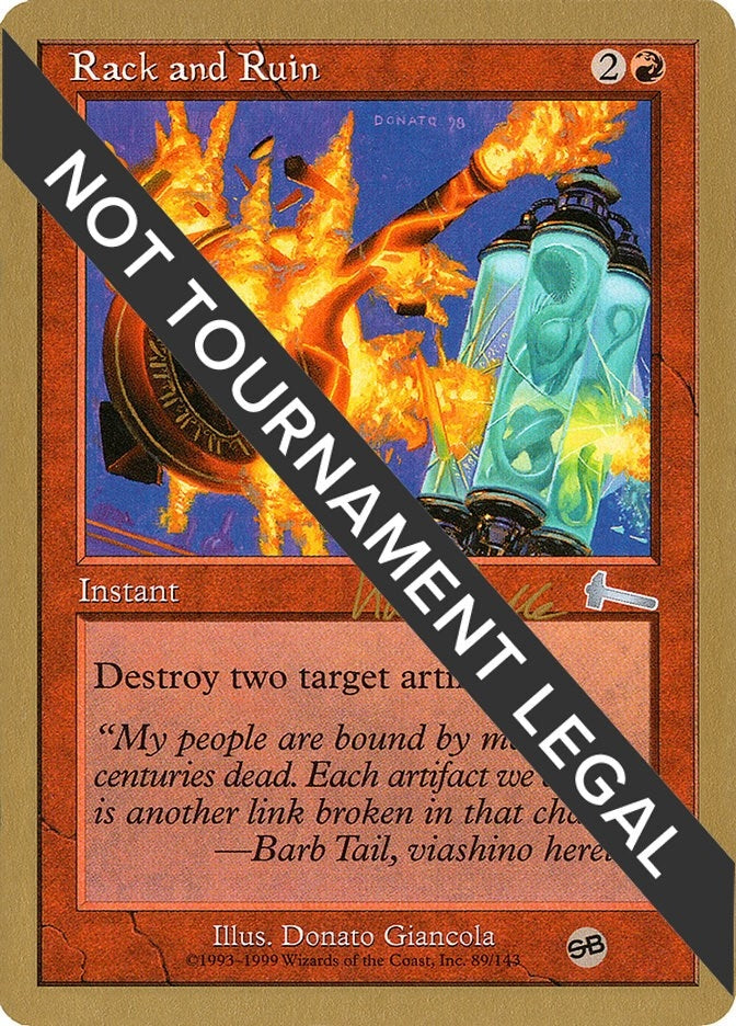 Image for Rack and Ruin - 1999 Kai Budde (ULG) (SB) (World Championship Decks) - Magic: The Gathering
