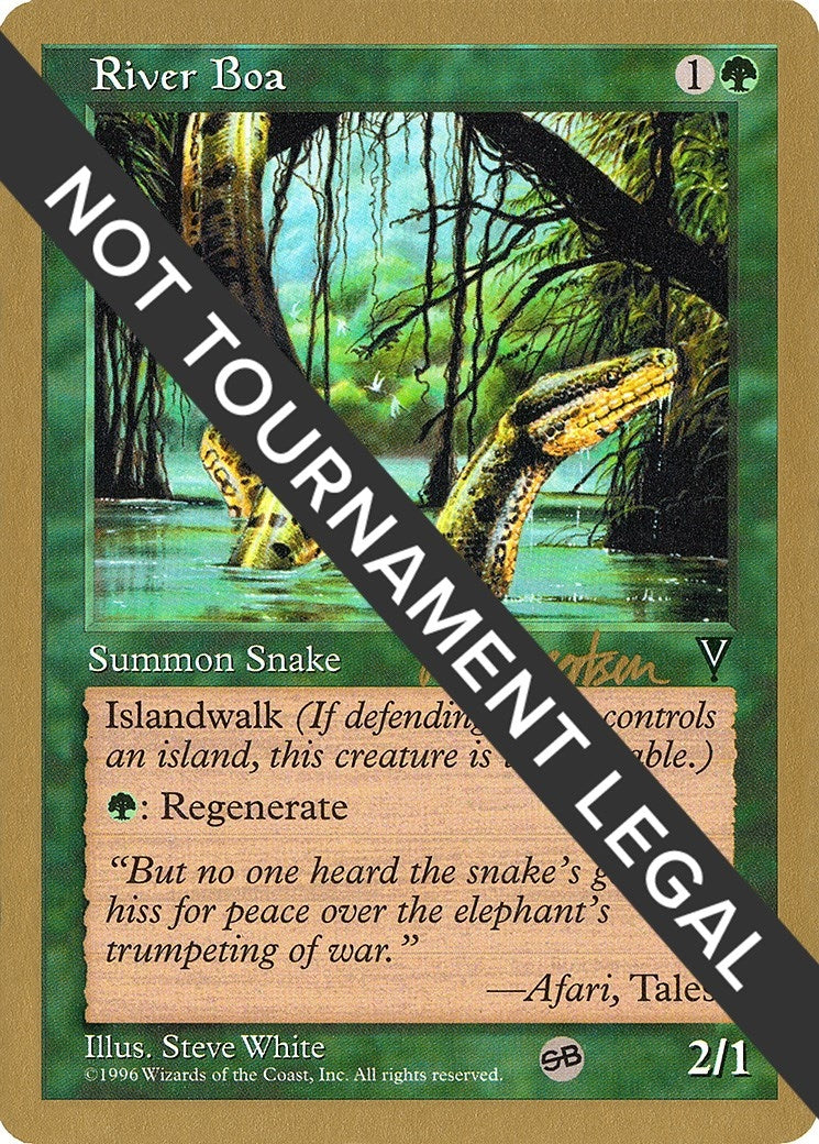 Image for River Boa - 1997 Svend Geertsen (VIS) (SB) (World Championship Decks) - Magic: The Gathering
