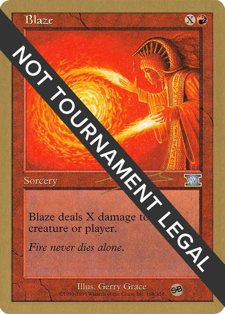 Image for Blaze - 2000 Nicolas Labarre (6ED) (SB) (World Championship Decks) - Magic: The Gathering