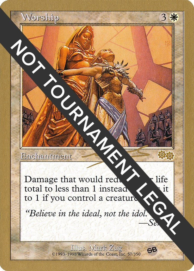 Image for Worship - 2000 Nicolas Labarre (USG) (SB) (World Championship Decks) - Magic: The Gathering