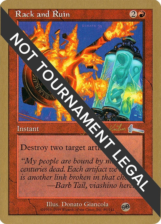 Image for Rack and Ruin - 2000 Janosch Kuhn (ULG) (SB) (World Championship Decks) - Magic: The Gathering