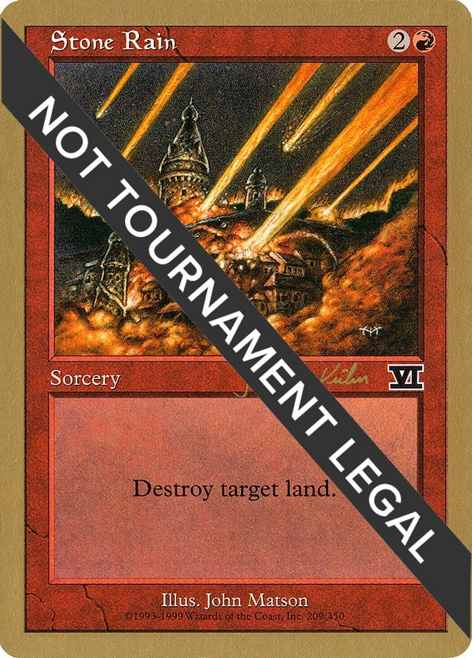 Image for Stone Rain - 2000 Janosch Kuhn (6ED) (World Championship Decks) - Magic: The Gathering
