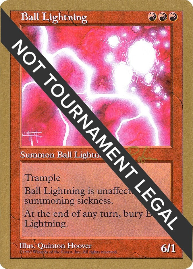 Image for Ball Lightning - 1998 Ben Rubin (5ED) (World Championship Decks) - Magic: The Gathering