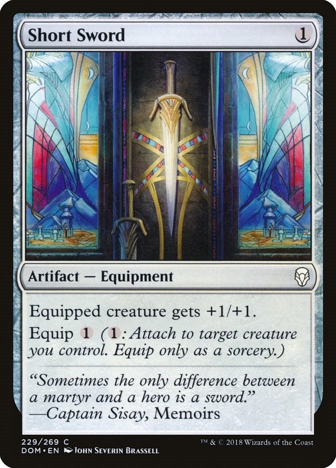 Image for Short Sword (Dominaria) (229) - Magic: The Gathering