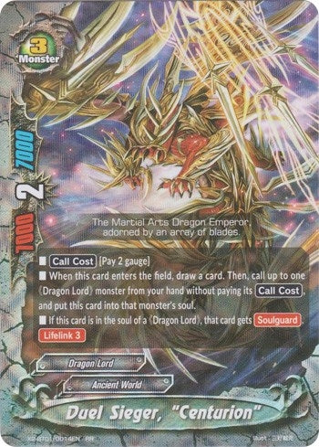 Image for Duel Sieger, "Centurion" (Buddy Legends) (X2-BT01/0014EN) - Future Card BuddyFight