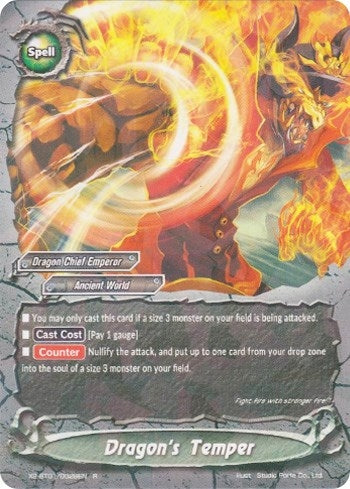 Image for Dragon's Temper (Buddy Legends) (X2-BT01/0028EN) - Future Card BuddyFight