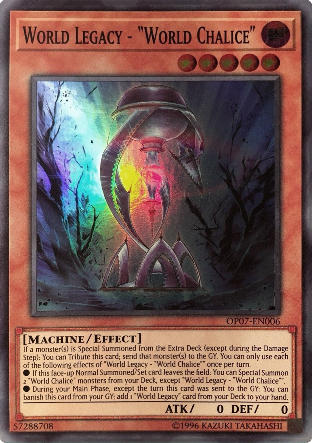 Image for World Legacy - "World Chalice" (OTS Tournament Pack 7) (OP07-EN006) - YuGiOh