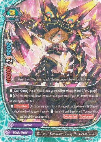 Image for Witch of Ruination, Cathy the Devastator (Buddy Legends) (X2-BT01/0057EN) - Future Card BuddyFight