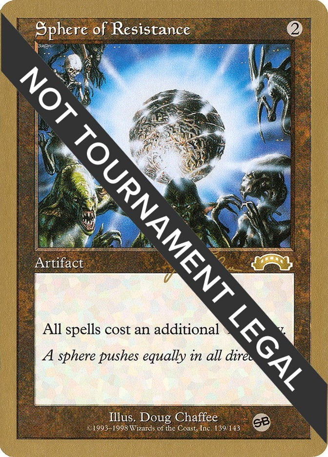 Image for Sphere of Resistance - 1999 Jakub Slemr (EXO) (SB) (World Championship Decks) - Magic: The Gathering