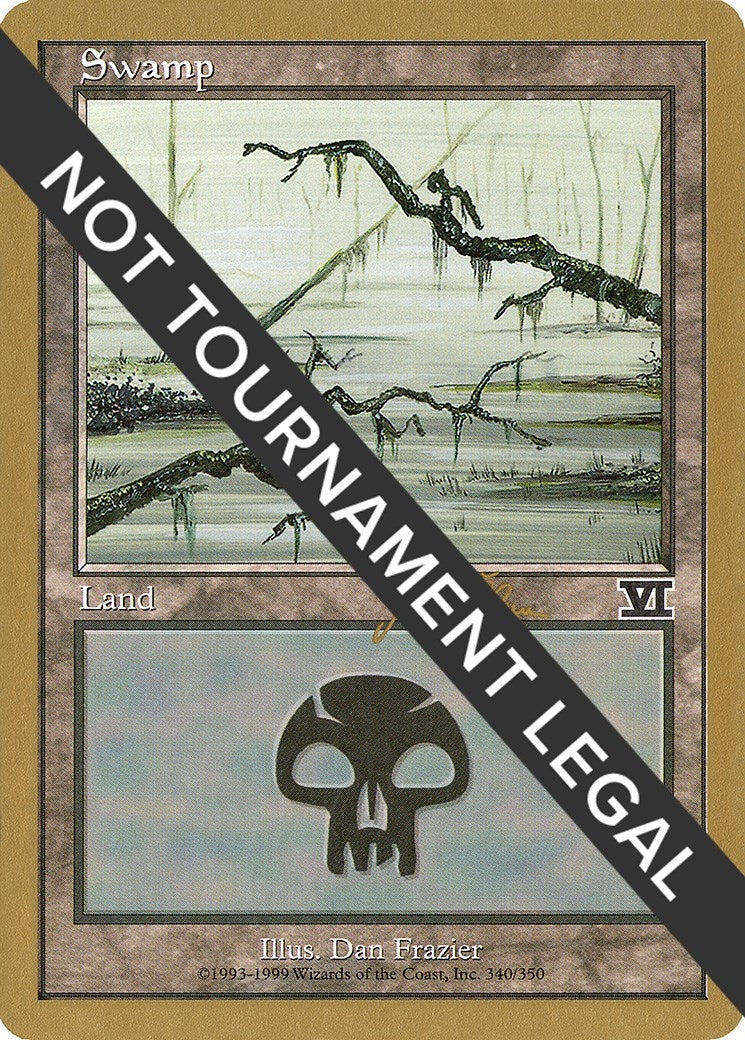 Image for Swamp (340) - 1999 Jakub Slemr (6ED) (World Championship Decks) - Magic: The Gathering