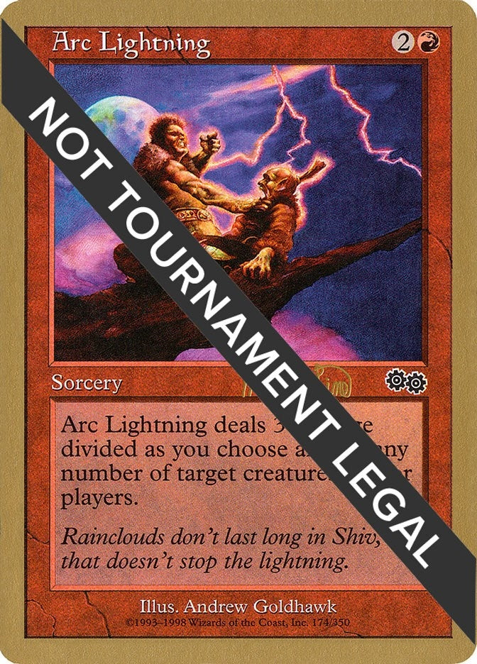 Image for Arc Lightning - 1999 Mark Le Pine (USG) (SB) (World Championship Decks) - Magic: The Gathering