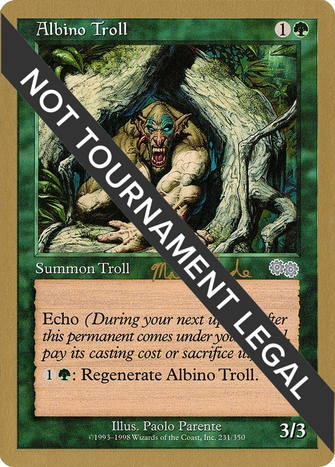 Image for Albino Troll - 1999 Matt Linde (USG) (World Championship Decks) - Magic: The Gathering