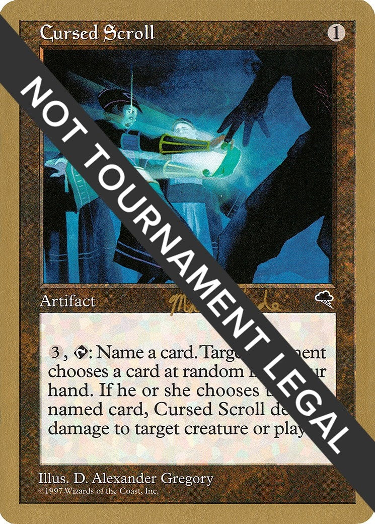 Image for Cursed Scroll - 1999 Matt Linde (TMP) (World Championship Decks) - Magic: The Gathering