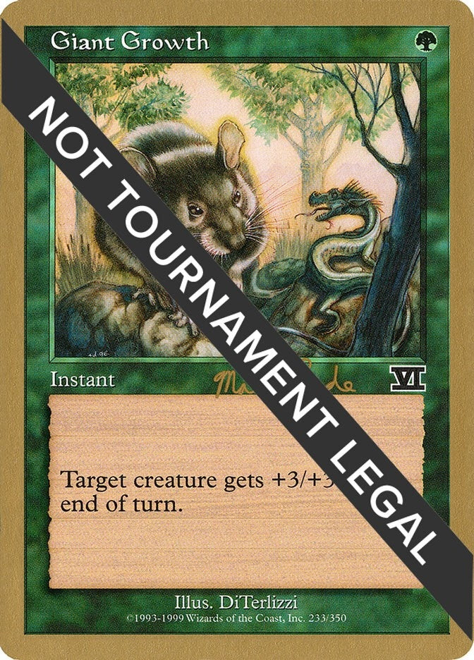 Image for Giant Growth - 1999 Matt Linde (6ED) (World Championship Decks) - Magic: The Gathering