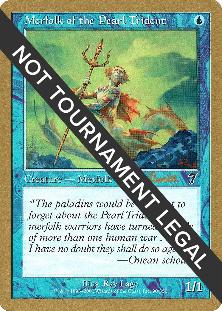 Image for Merfolk of the Pearl Trident - 2001 Alex Borteh (7ED) (World Championship Decks) - Magic: The Gathering