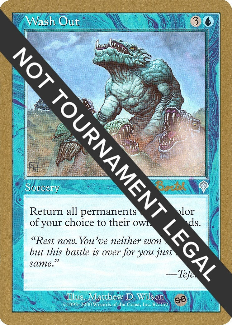 Image for Wash Out - 2001 Alex Borteh (INV) (SB) (World Championship Decks) - Magic: The Gathering