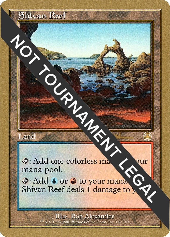 Image for Shivan Reef - 2001 Antoine Ruel (APC) (World Championship Decks) - Magic: The Gathering