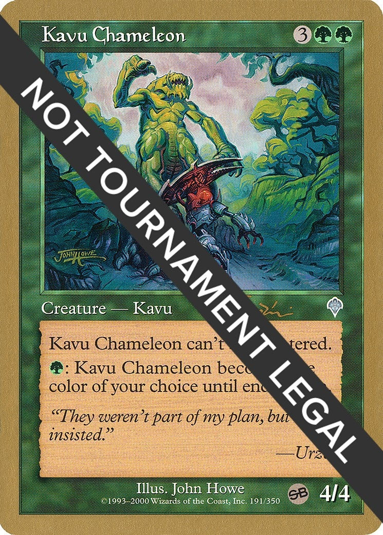 Image for Kavu Chameleon - 2001 Jan Tomcani (INV) (SB) (World Championship Decks) - Magic: The Gathering